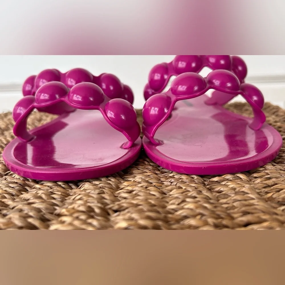 Steve Madden Zaza Bubble Strap‎ Slide Sandals Bright Pink Size 9 - Picture 2 of 10